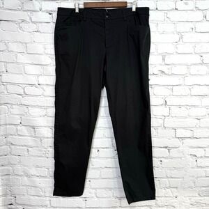 Lululemon ABC Classic-Fit Trouser Pants 38x33 Black Warpstreme 5 Pocket LM5542SE